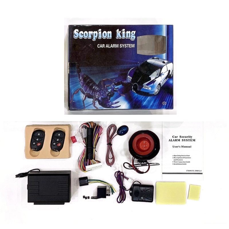 Scorpion Hot Selling Vehicle Car Alarms Anti-theft Car Alarm Security System Kit Main for Middle East Market